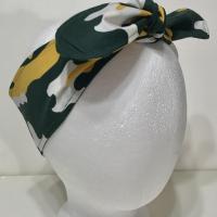 3” Wide Oakland A’s headband, self tie, Oakland Athletics, pin up style, scarf, bandana, retro style, handmade