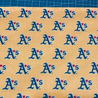 22" Square Oakland A's Bandana, Adult Size, Single-Sided, Athletics Baseball, Head Scarf, Fan Tailgate Table Topper, Room Party Decoration