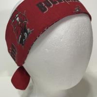 3” wide Tampa Bay Buccaneers hair tie, Bucs headband, hair wrap, head wrap, pin up, self tie, scarf, neckerchief, retro, rockabilly, handmade