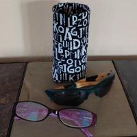 Alphabet Eyeglasses Holder, Glasses Stand, Glasses Holder, Teachers Gift, Weighted Stand-up Glasses Pouch