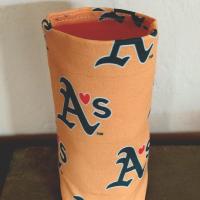 A's Upright Eyeglasses Holder, Handmade, Standing Weighted Glasses Case, Fabric Glasses Stand, Athetics and Aviators