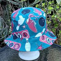 Bowling Theme Bucket Hat, Reversible to Black, Sizes up to 4XL, summer hat, sun hat, floppy hat, retro style gift for bowler