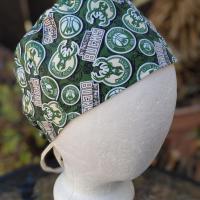 Reversible Wisconsin Teams Scrub Cap, handmade, adjustable, short hair, gift for nurse, dentist, technician, food service