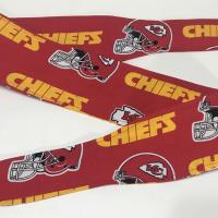 3” wide Kansas City Chiefs hair tie, headband, hair wrap, head wrap, pin up, self tie, scarf, neckerchief, retro, rockabilly, handmade