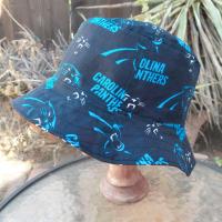 Carolina Panthers Bucket Hat, Reversible, Unisex Sizes up to 4XL, handmade, cotton, summer fishing hat, sun hat, floppy hat, ponytail hat, football