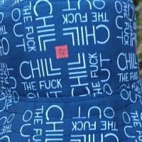 Chill The F*ck Out Bucket Hat, Reversible to Dark Navy Blue, Sizes up to 4XL, summer hat, sun hat, floppy hat, funny sassy gift for friend