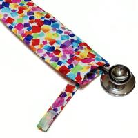Wide Stethoscope Cover, Bright Multicolor Confetti Print, Stethoscope sleeve for non removable bells, gift for nurse, doctor, veterinarian, student