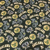22" Square Oakland A's Bandana, Adult Size, Single-Sided, Athletics Baseball, Head Scarf, Fan Tailgate Table Topper, Room Party Decoration