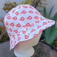 University of Dayton Flyers Bucket Hat, Handmade, Reversible to Red, Size LARGE, summer hat, fishing hat, floppy hat