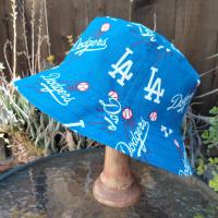 Dodgers Bucket Hat, Handmade, Reversible to Blue, Unisex Sizes up to 4XL, fishing hat, ponytail hat, sun hat, floppy hat, baseball