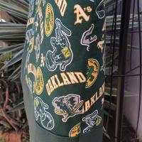 Tote bag, canvas bottom, Swingin' A's, Oakland A's Athletics baseball, one pocket, strong webbing straps, elephants