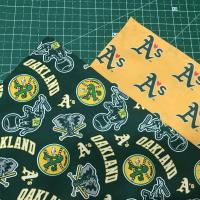 22" Square Oakland A's Bandana, Adult Size, Single-Sided, Athletics Baseball, Head Scarf, Fan Tailgate Table Topper, Room Party Decoration