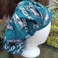 Bouffant Reversible Philadelphia Phillies / Eagles Scrub Cap, handmade, adjustable, nurse, technician, doctor, food service