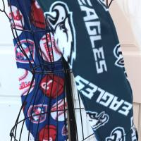 Philadelphia Phillies / Eagles Fleece Scarf with Fringe, Double Layer, Reversible, Handmade