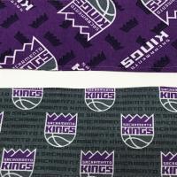 3” W Purple or Grey Sacramento Kings head tie, hair wrap, headband, pin up, self tie, scarf, neckerchief, retro, rockabilly, no wire