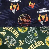 Las Vegas Aviators fabric on reverse of Oakland A's bucket hat