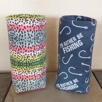 Fishing Theme Upright Eyeglasses Holder, Glasses Stand, Eyeglasses Cup, Weighted Fabric Eyeglasses Case, Fishing Gift, Handmade