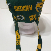 Reversible Green Bay Packers & Camouflage scrub cap, tie back, cotton, skull cap, welding cap, for nurse tech technician doctor, handmade
