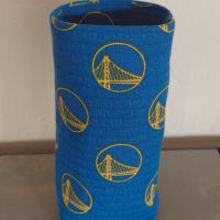 Golden State Warriors Upright Eyeglasses Holder, Handmade, Standing Weighted Glasses Case, Fabric Glasses Stand, GSW Gift