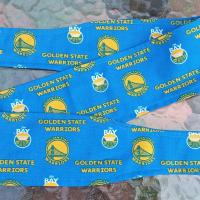 3” W Golden State Warriors headband, handmade, self tie, hair wrap, pin up style, scarf, retro style, rockabilly, GSW basketball