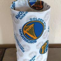Golden State Warriors Upright Eyeglasses Holder, Handmade, Standing Weighted Glasses Case, Fabric Glasses Stand, GSW Gift