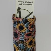 Sunflowers Upright Eyeglasses Holder, Glasses Stand, Eyeglasses Cup, Weighted Eyeglasses Holder, Floral Glasses Case, Handmade