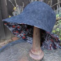 Goth Roses Bucket Hat, Moody Hat, Sizes up to 4XL, sun hat, fishing hat, ponytail hat, moody style, floppy hat, handmade