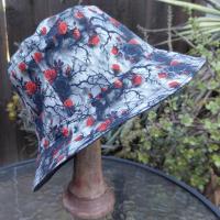 Goth Roses Bucket Hat, Moody Hat, Sizes up to 4XL, sun hat, fishing hat, ponytail hat, moody style, floppy hat, handmade