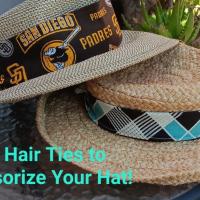 3” wide Philadelphia baseball headband, self tie, hair wrap, headband, pin up style, scarf, hair tie, bandana, retro, rockabilly