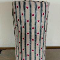 Farmhouse Hearts Upright Eyeglasses Holder, Country Charm Glasses Holder, Cottage Style Eyeglasses Case, Weighted Stand-up Glasses Pouch