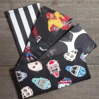 Hockey Print Eyeglass Sleeve, Hockey Appreciation Gift, Glasses Pouch, Black and White Sunglasses Case