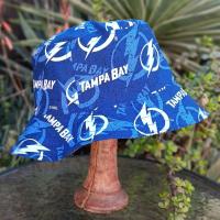 Tampa Bay Rays / Lightning Bucket Hat, Handmade, Reversible, Unisex Sizes up to 4XL, Cotton, fishing hat, ponytail hat, sun hat, floppy hat