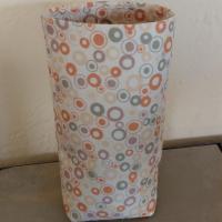 Floral Upright Eyeglasses Holder, Glasses Stand, Glasses Holder, Weighted Stand-up Glasses Pouch, Botanical, Pink Green Gold Cream Pastels