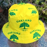 City of Oakland Flag Bucket Hat, Sizes up to 4XL, 1852 Tree flag, reversible, fishing hat, sun hat, floppy hat, adults or older children