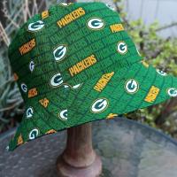 Green Bay Packers / Milwaukee Brewers Bucket Hat, Handmade, Reversible, Unisex, Sizes up to 4XL, fishing hat, Wisconsin, sun hat, floppy hat
