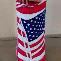Patriotic Eyeglasses Holder, USA Glasses Stand, July 4th Glasses Holder, Weighted Stand-up Glasses Pouch, Americana, Teachers Gift, Military Gift