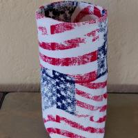 Patriotic Eyeglasses Holder, USA Glasses Stand, July 4th Glasses Holder, Weighted Stand-up Glasses Pouch, Americana, Teachers Gift, Military Gift