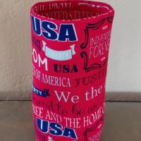 Patriotic Eyeglasses Holder, USA Glasses Stand, July 4th Glasses Holder, Weighted Stand-up Glasses Pouch, Americana, Teachers Gift, Military Gift