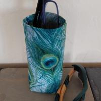 Peacock Print Eyeglasses Holder, Glasses Stand, Glasses Holder, Mom Gift, Weighted Stand-up Glasses Pouch, Peacock Lover Gift