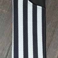 Referee Stripes Eyeglass Sleeve, Referee Appreciation Gift, Glasses Pouch, Black and White Sunglasses Case