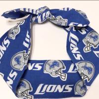 3” Wide Detroit / Michigan sports teams headbands, hair ties, scarf, Tigers, Lions, Pistons, Red Wings, handmade