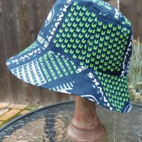 Seattle Seahawks Bucket Hat, Handmade, Reversible, Sizes XS to 4XL, ponytail hat, fishing hat, sun hat, floppy hat, ponytail hat, football