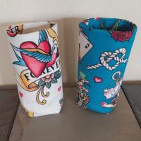 Sailor Tattoo Eyeglasses Holder, Glasses Stand, Glasses Holder, Weighted Stand-up Glasses Pouch, Pinup Style Rockabilly Gift