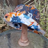 Detroit Tigers Bucket Hat, Handmade, Reversible to Blue & Orange Floral, Unisex Sizes up to 4XL, baseball, fishing hat, sun hat, floppy hat, Michigan sports