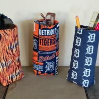 Detroit Tigers Upright Eyeglass Holder, Handmade, Weighted, Glasses Case, Glasses Stand, Eyeglasses Cup, Gift for Detroit Tigers fan