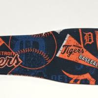 3” Wide Detroit Tigers headband, hair wrap, hair tie, head wrap, pin up style, retro, rockabilly, head scarf, handmade