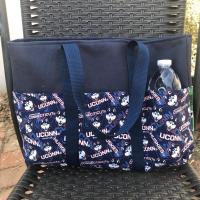 Hartford Whalers / Huskies Tote Bag, Small Heavy Duty Canvas Tote Bag, Handmade from Licensed Fabrics