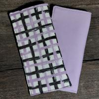 Purple and Black Eyeglass Sleeves, Team Colors Glasses Pouch, Purple and Black Sunglasses Case, Basketball GIft