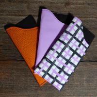 Purple and Black Eyeglass Sleeves, Team Colors Glasses Pouch, Purple and Black Sunglasses Case, Basketball GIft