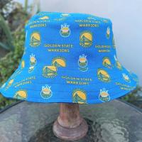 Golden State Warriors Bucket Hat, GSW, Reversible to Blue Canvas, Unisex Sizes up to 4XL, summer fishing hat, sun hat, floppy hat, adults or older children, handmade